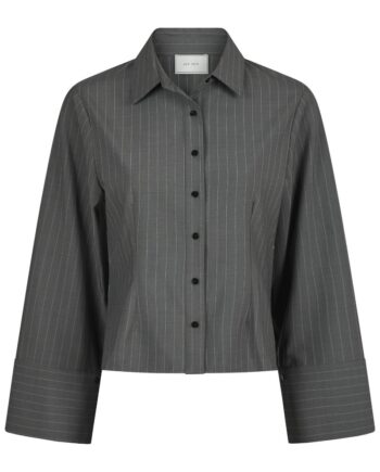 Neo Noir Skjorte Rosa Pinstripe Shirt Grey