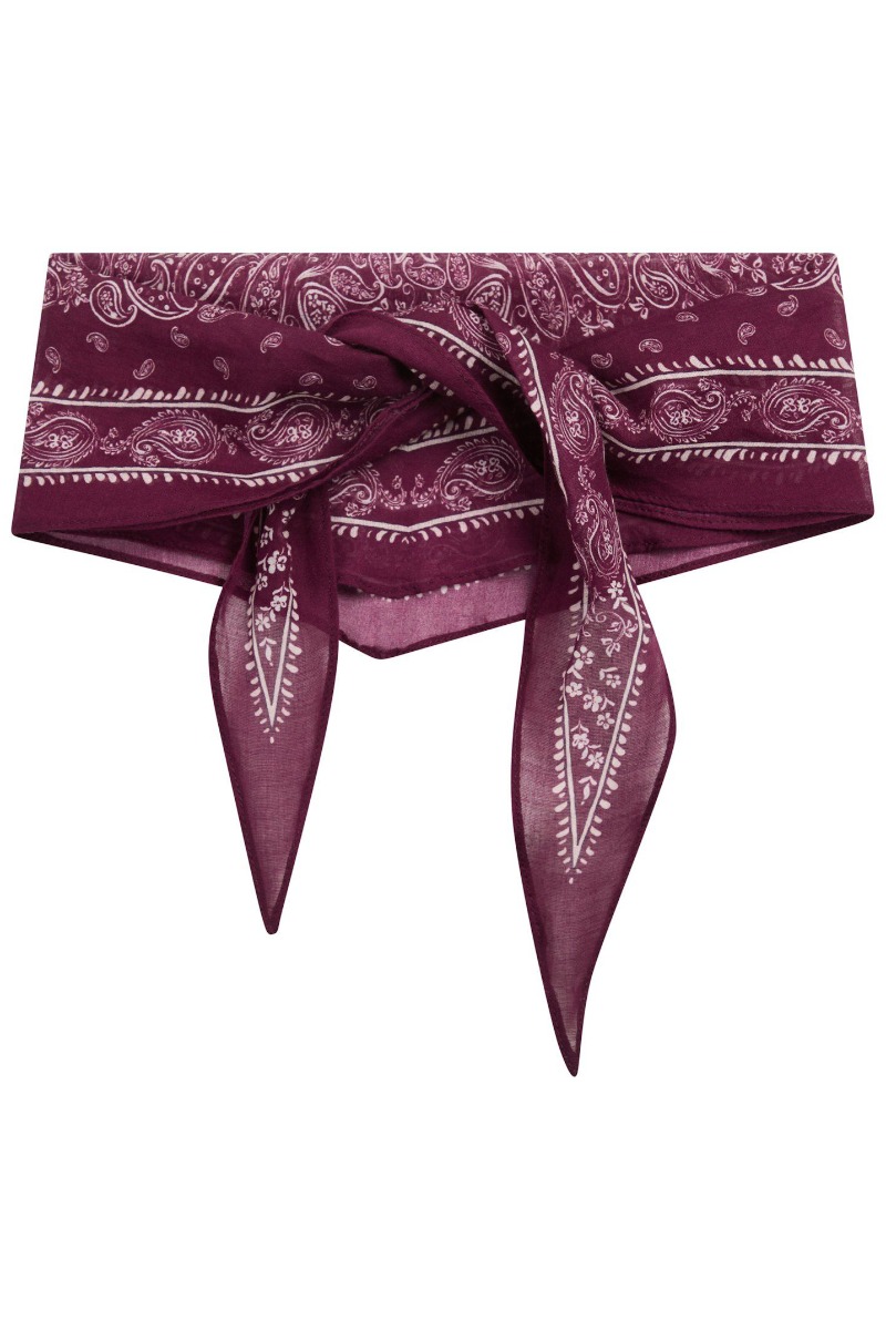 Neo Noir Tørklæde Kinessa Paisley Scarf Bordeaux