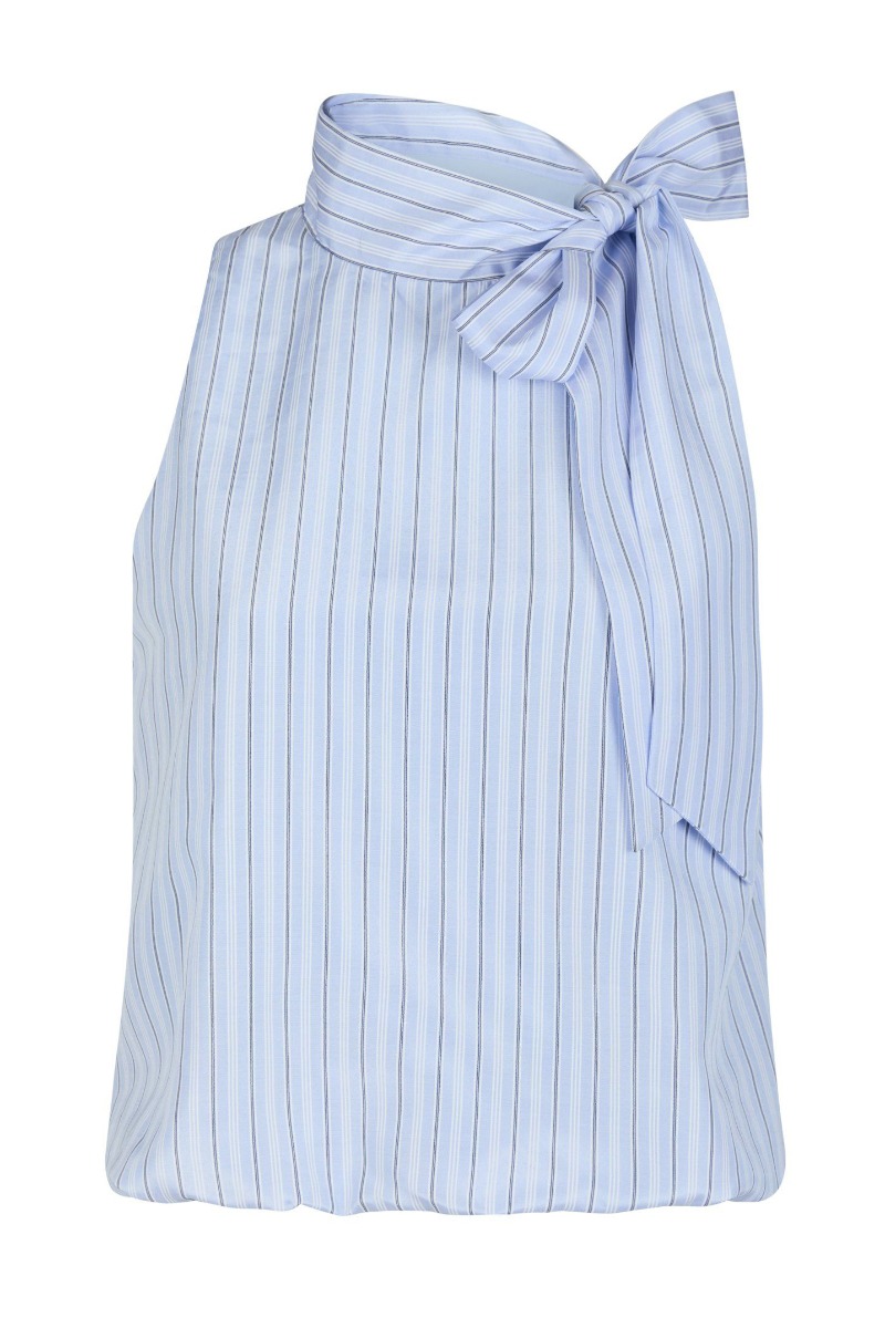 Neo Noir Top Veda Stripe Top Light Blue