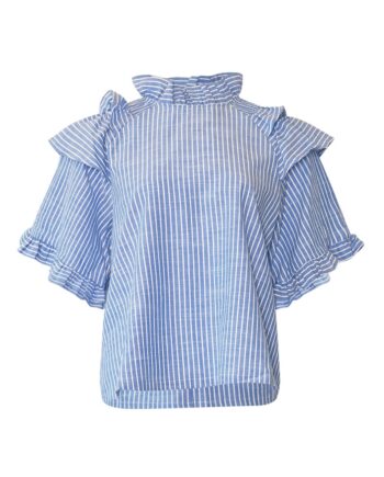 Noella Bluse Lesly Blouse Blue Stripe