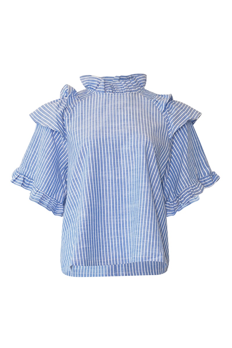 Noella Bluse Lesly Blouse Blue Stripe