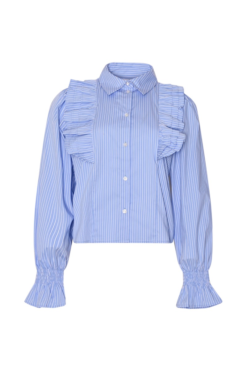 Noella Bluse Lucina Blouse Blue White Stripe