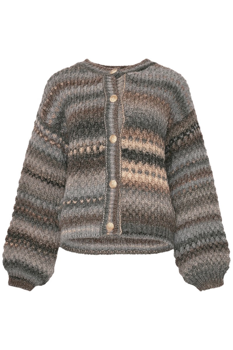 Noella Cardigan Kae Knit Cardigan Light Grey Mix
