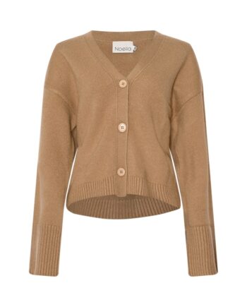 Noella Cardigan Lenyx Knit Timber Brown Melange