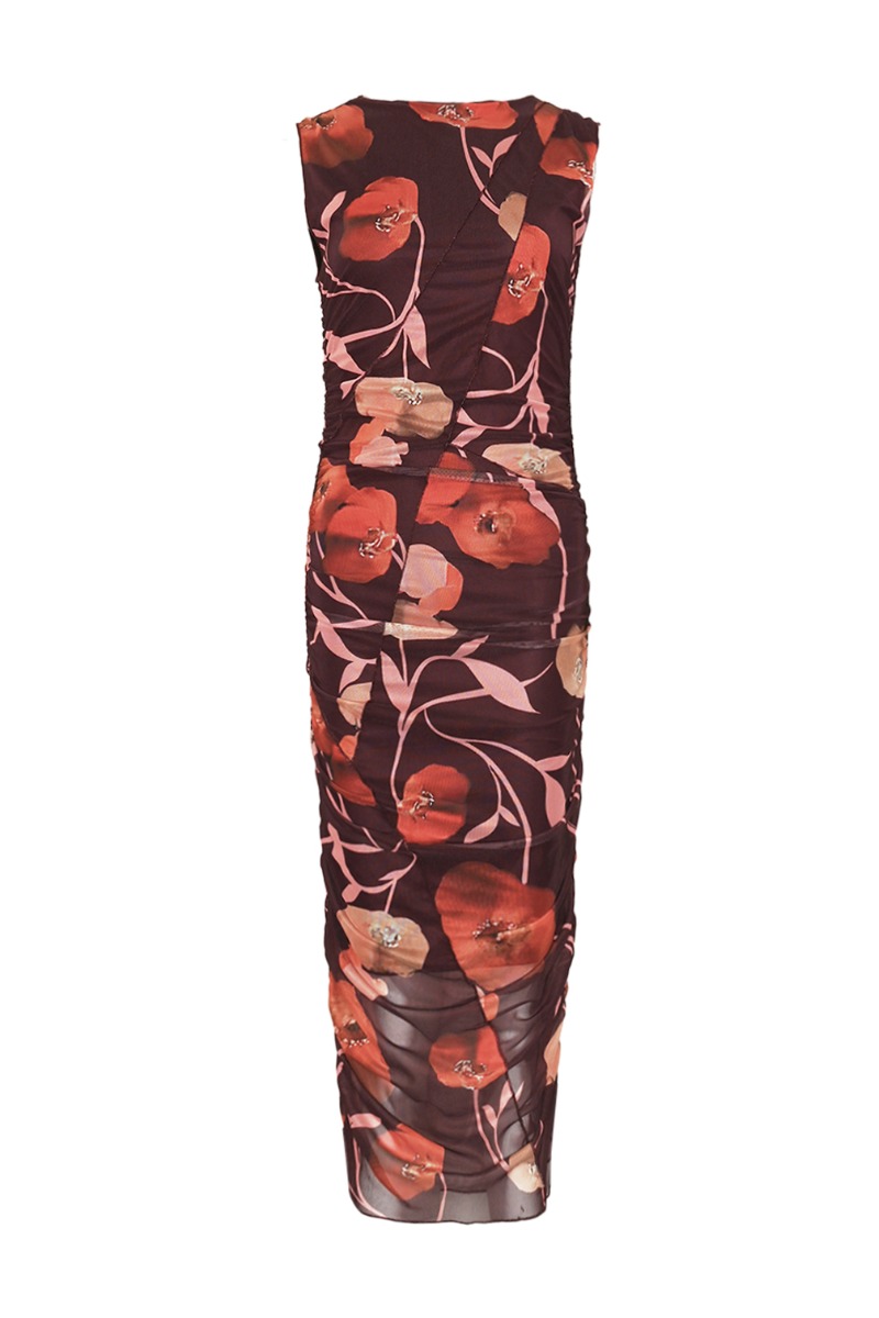 Noella Kjole Sutton Dress Caris Red Print