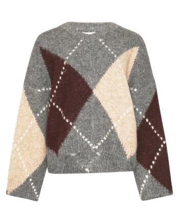 Noella Strik Lai Knit Medium Grey Melange