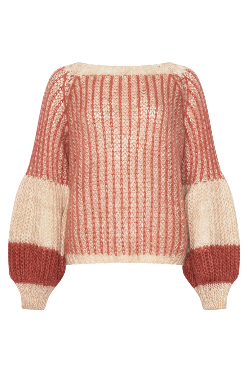 Noella Strik Liana Knit Sweater Rose Cream
