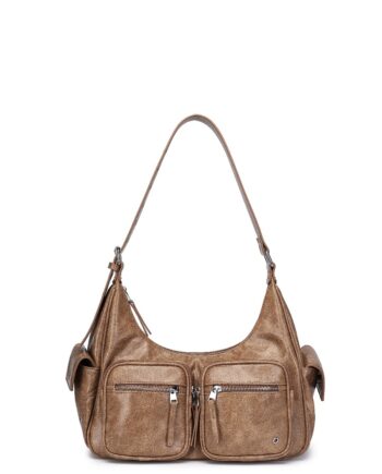 Noella Taske Tilda Bag Brown Washed Leather