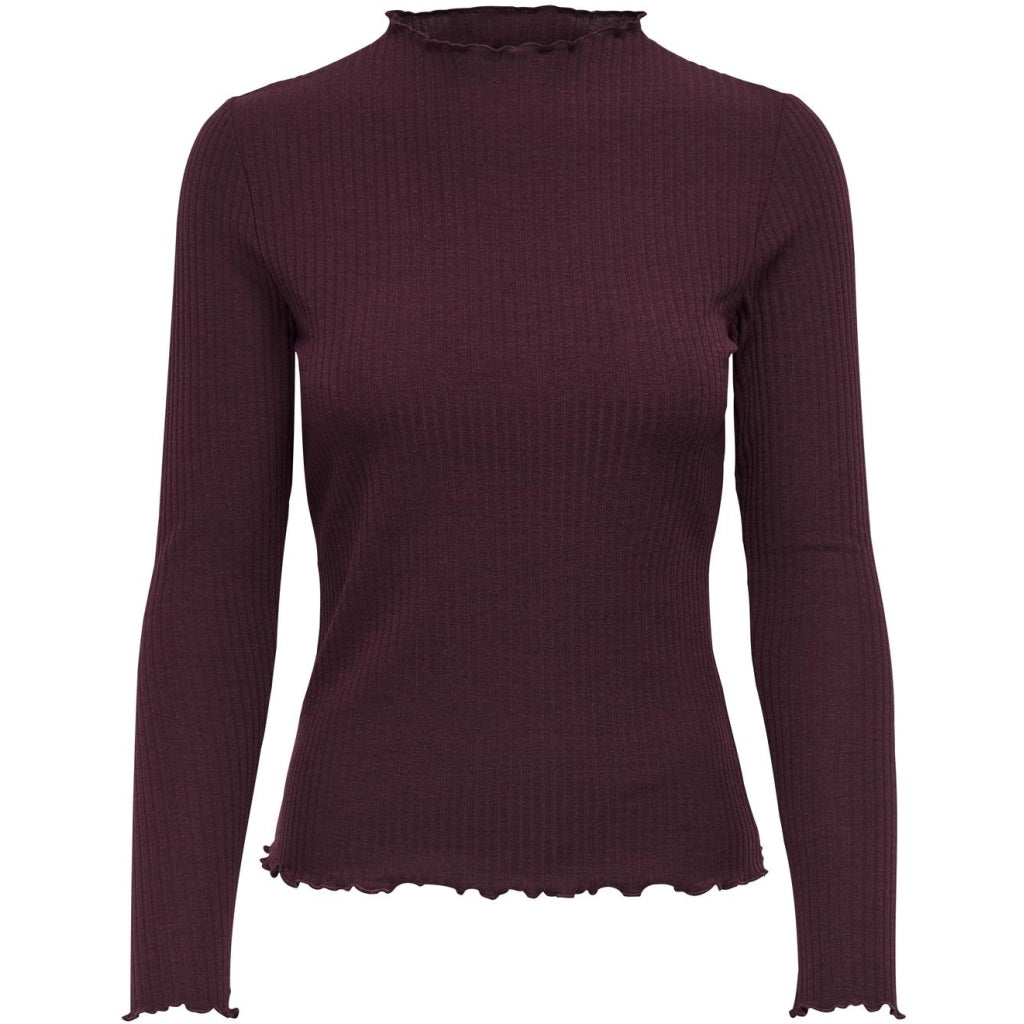 Only Dame Bluse Onlemma Madder Brown