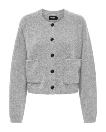 Only Dame Cardigan Onlpiemonte Light Grey Melange