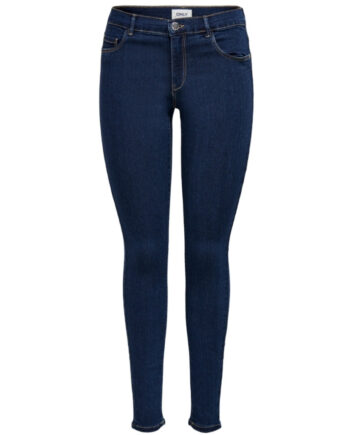Only Dame Skinny Jeans Onlrain Dark Blue Denim