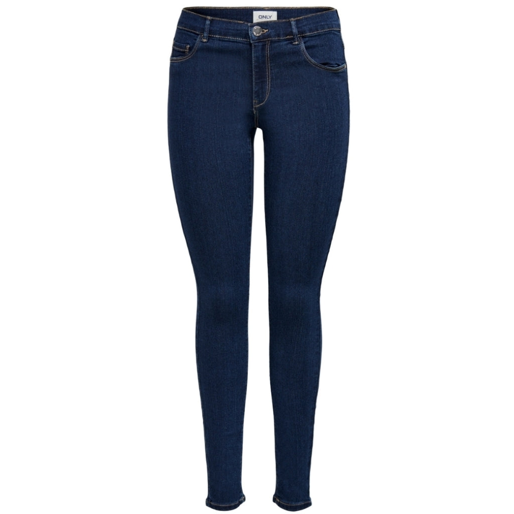 Only Dame Skinny Jeans Onlrain Dark Blue Denim