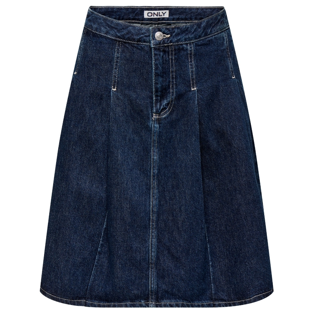 Only Dame Skirt Onlnina Dark Blue Denim