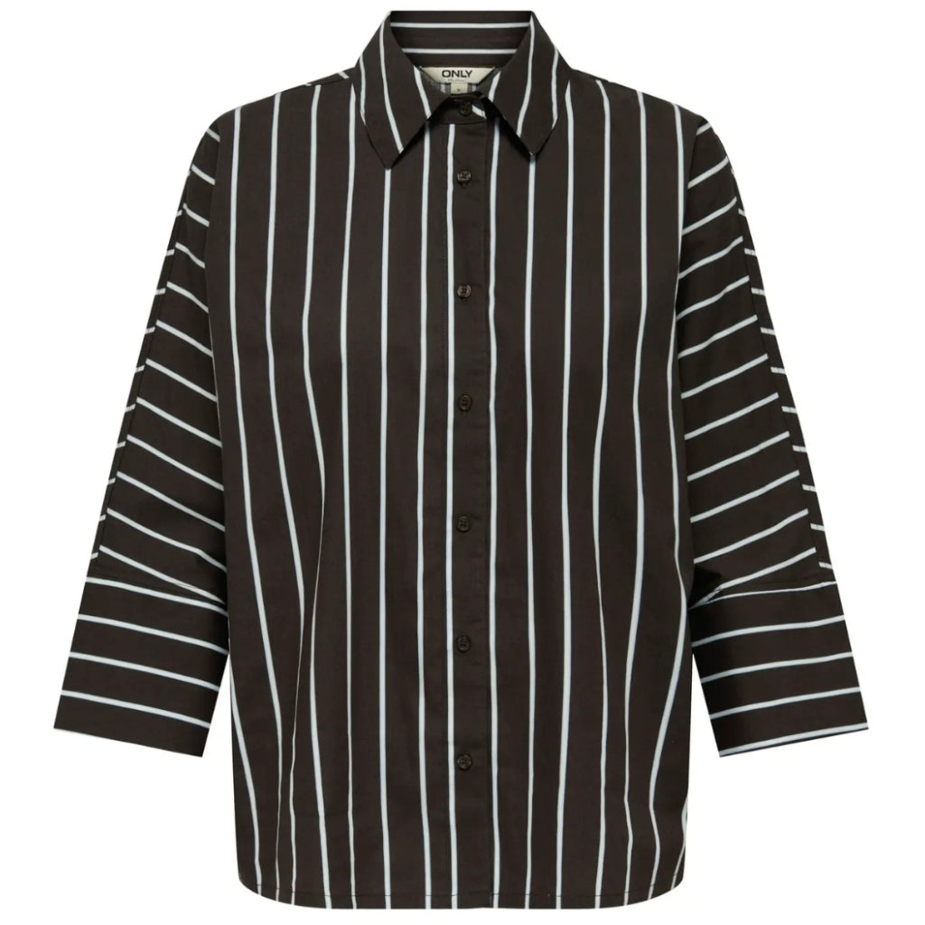 Only Dame Skjorte Onlnancy Chocolate Torte Stripes