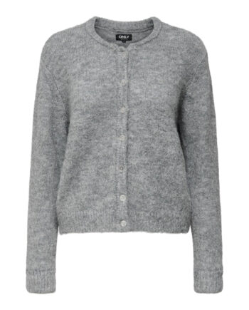 Only Dame Strik Cardigan Onlmaggie Light Grey Melange