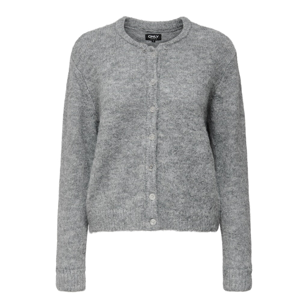 Only Dame Strik Cardigan Onlmaggie Light Grey Melange