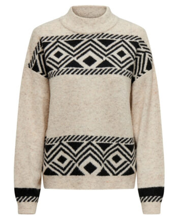 Only Dame Strik Onlvictoria Pumice Stone Black Jacquard