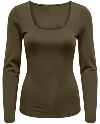 Only Dame Top Onlea Dark Olive