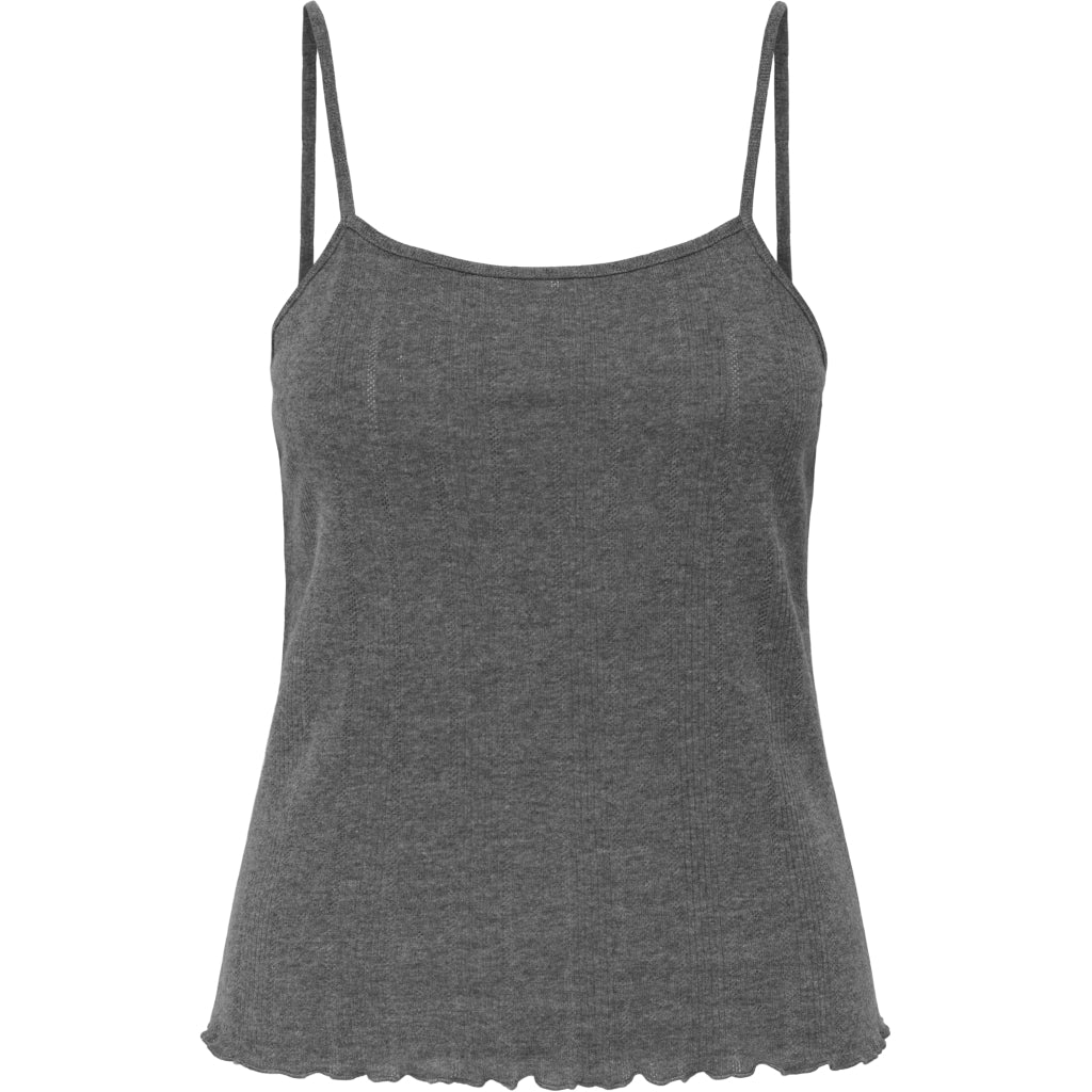 Only Dame Top Onltenna Dark Grey Melange