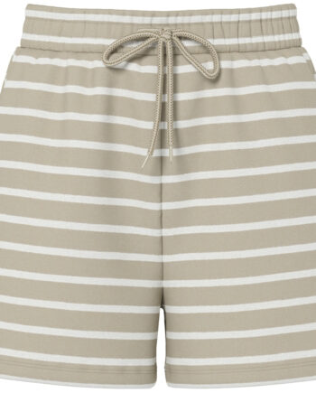 Pcchilli Dame Shorts Pcchilli Crockery Stripes Cloud Dancer