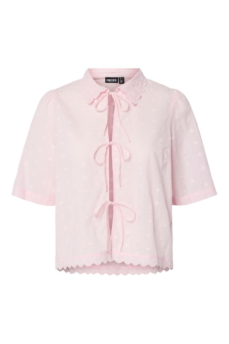 Pieces Bluse Jihanna Top Pink- -boo