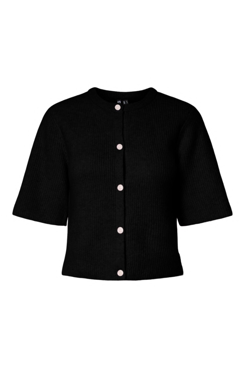 Pieces Cardigan Silly Ss -neck Knit Cardigan Black