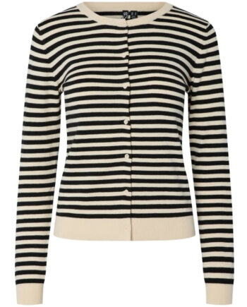 Pieces Dame Cardigan Pcnora Birch Stripes Black