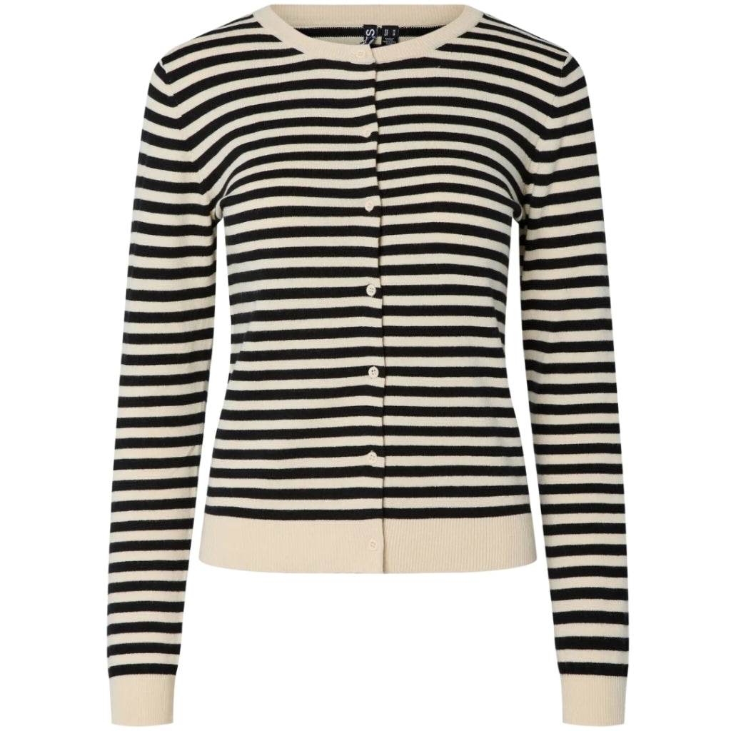 Pieces Dame Cardigan Pcnora Birch Stripes Black