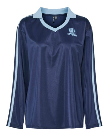 Pieces Dame Polo Pcgrace Maritime Blue Cashmere Blue Stripe