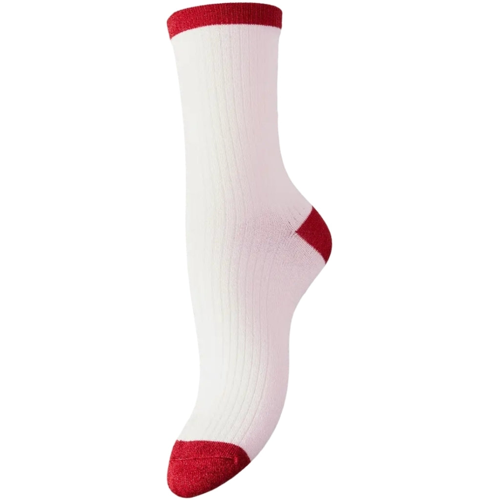 Pieces Dame Strømper Pcsebby Pink- -boo Goji Berry