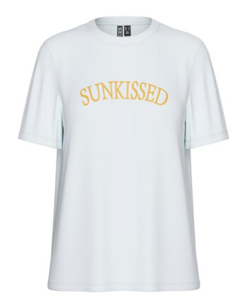 Pieces Dame  -shirt Pctaya Bright White Sunkissed