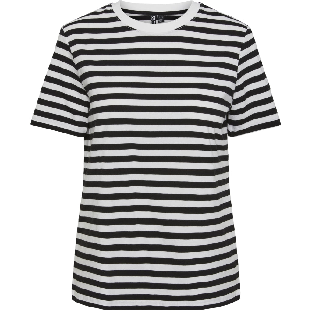 Pieces Dame Tee Pcria Black Bright White
