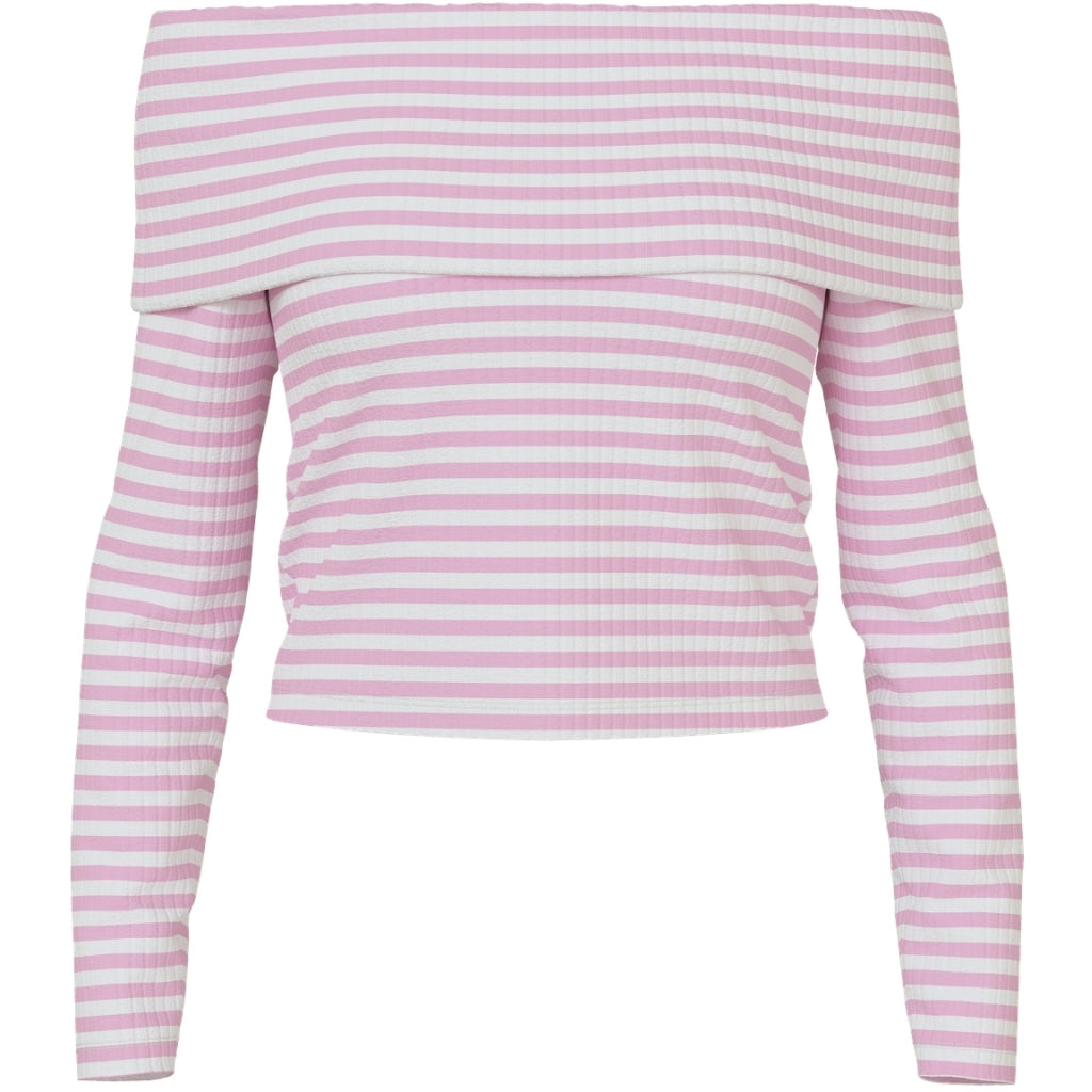 Pieces Dame Top Pclaya Bright White Pirouette
