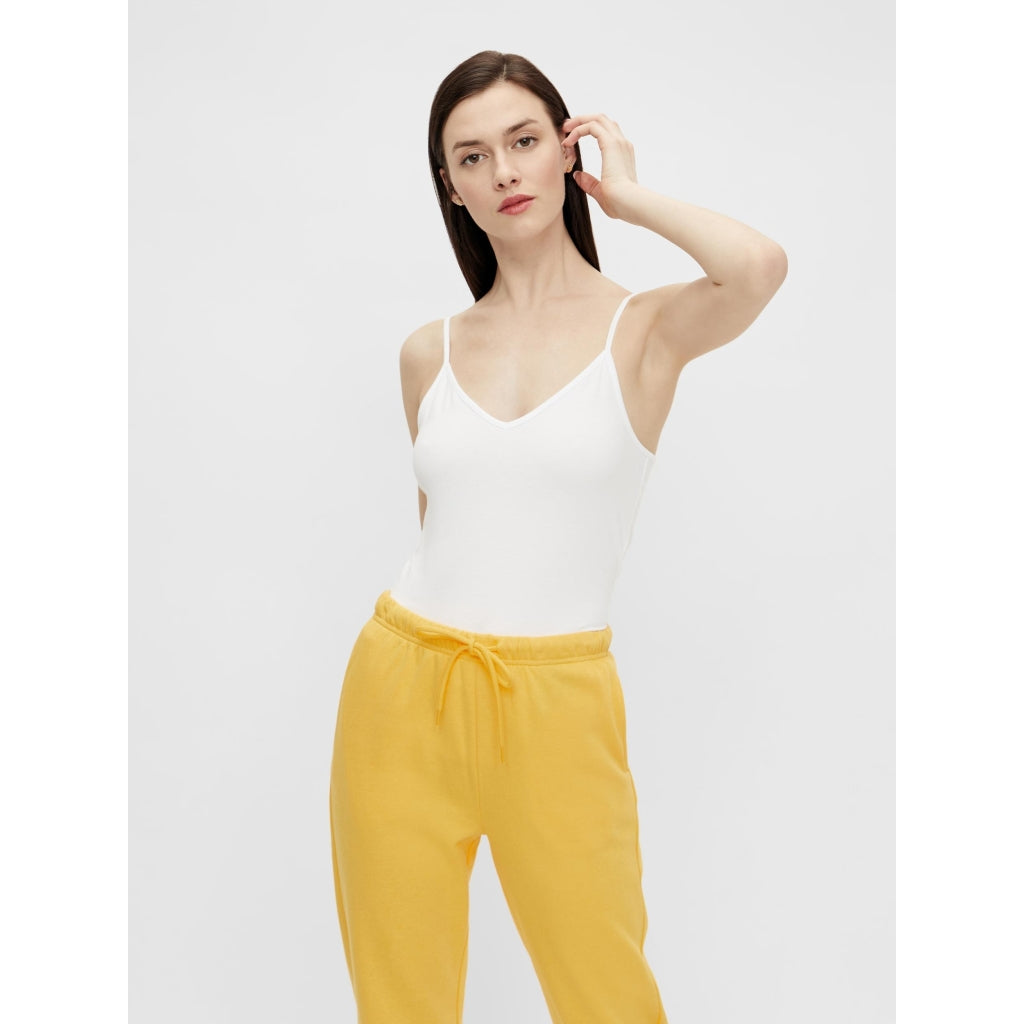 Pieces Dame Top Pcsirene Bright White