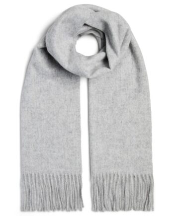 Pieces Halstørklæde Naya Long Scarf Light Grey Melange