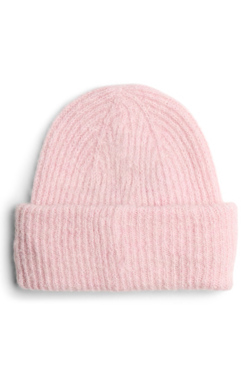 Pieces Hue Bera Alpaca Blend Hood Pink- -boo