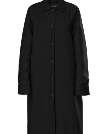 Pieces Jakke Jorma Long Corduroy Jacket Black