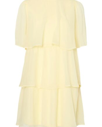 Pieces Kjole Clara Ss Short Dress Pale Banana