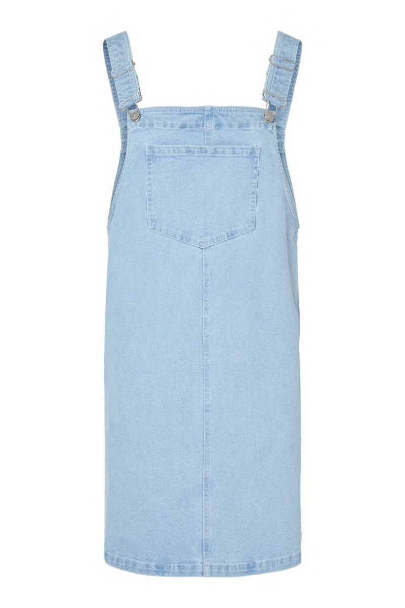 Pieces Kjole Monica Sl Denim Spencer Dress Light Blue Denim