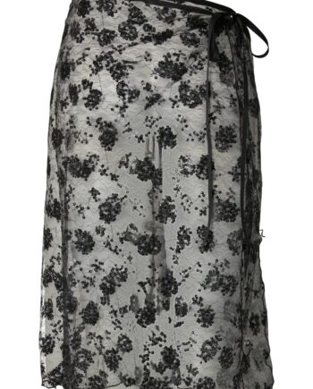 Pieces Nederdel Natasja Lace Sarong Black  Levering Midt November