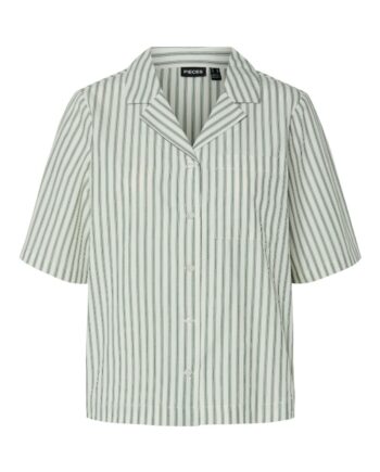 Pieces Skjorte Taelyn Ss Shirt Cloud Dancer
