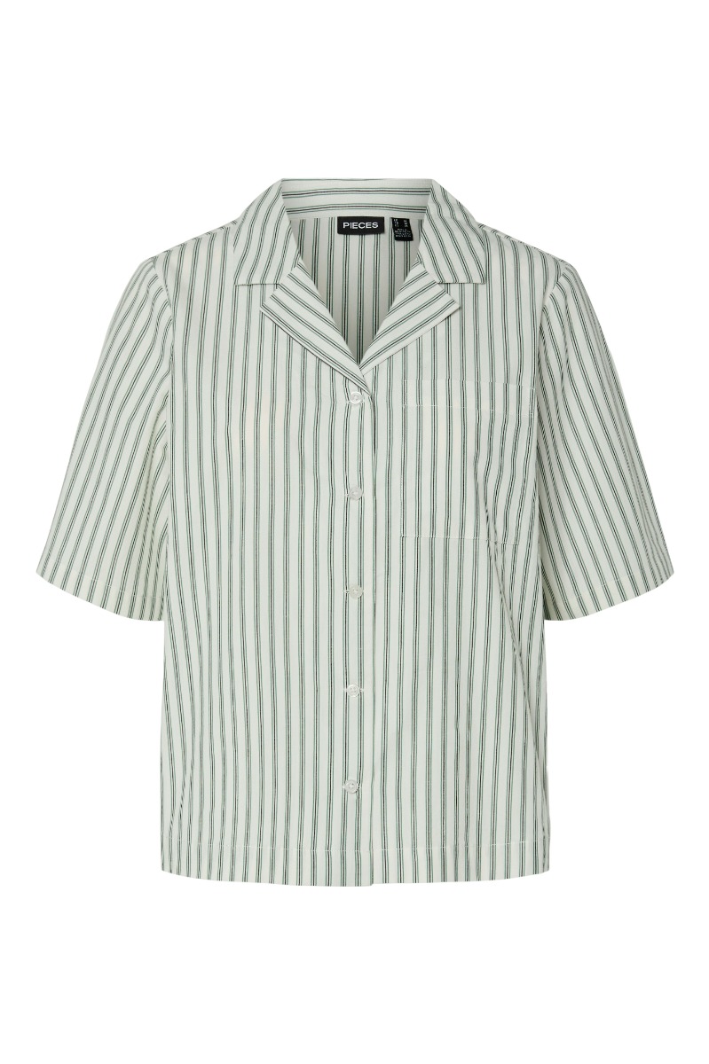 Pieces Skjorte Taelyn Ss Shirt Cloud Dancer