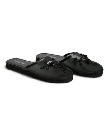 Pieces Sko Sophia Mesh Slipper Black