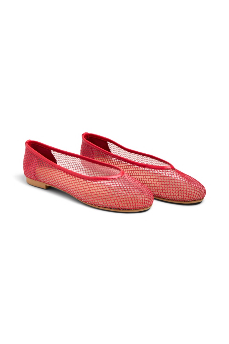 Pieces Sko Steph Mesh Ballerina Lollipop