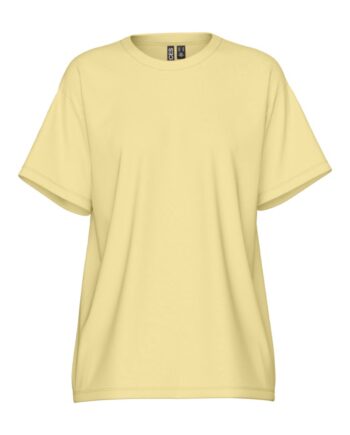 Pieces  -shirt Skylar Ss Oversized Tee Pale Banana