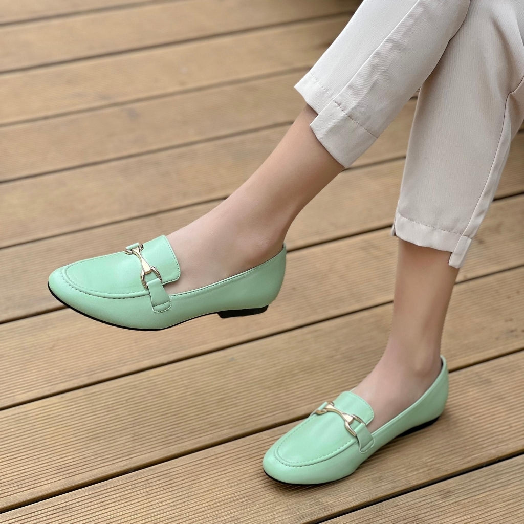 Silia Dame Loafers 77-327 Green