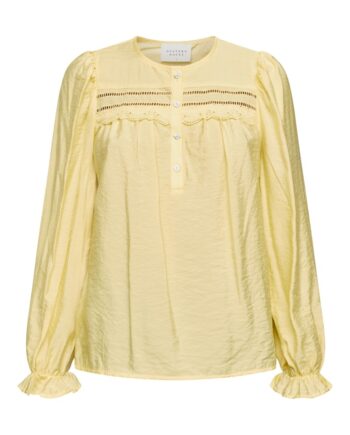 Sisters Point Bluse Vidar-ls Pale Banana