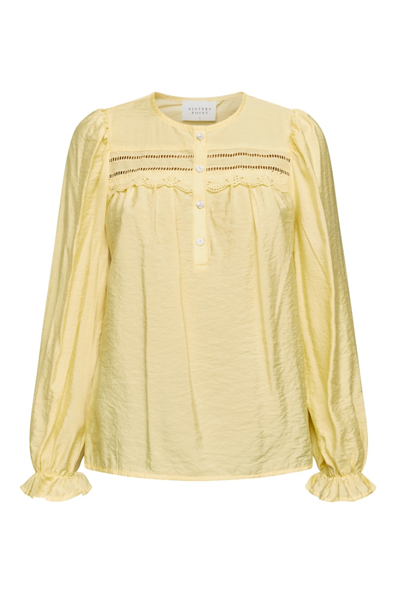 Sisters Point Bluse Vidar-ls Pale Banana