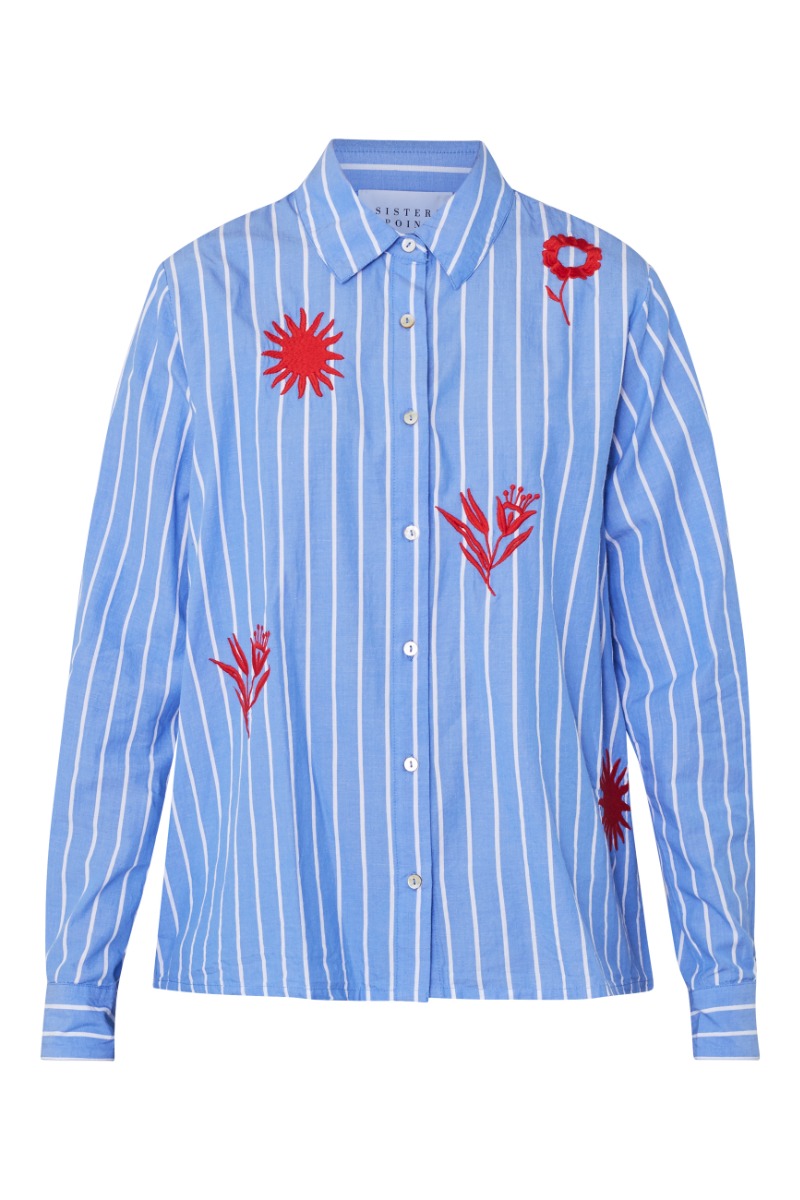 Sisters Point Skjorte Ibisa-sh Stripe Red