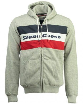 Sweatshirt Stone Goose Herre Fagoose Light Grey
